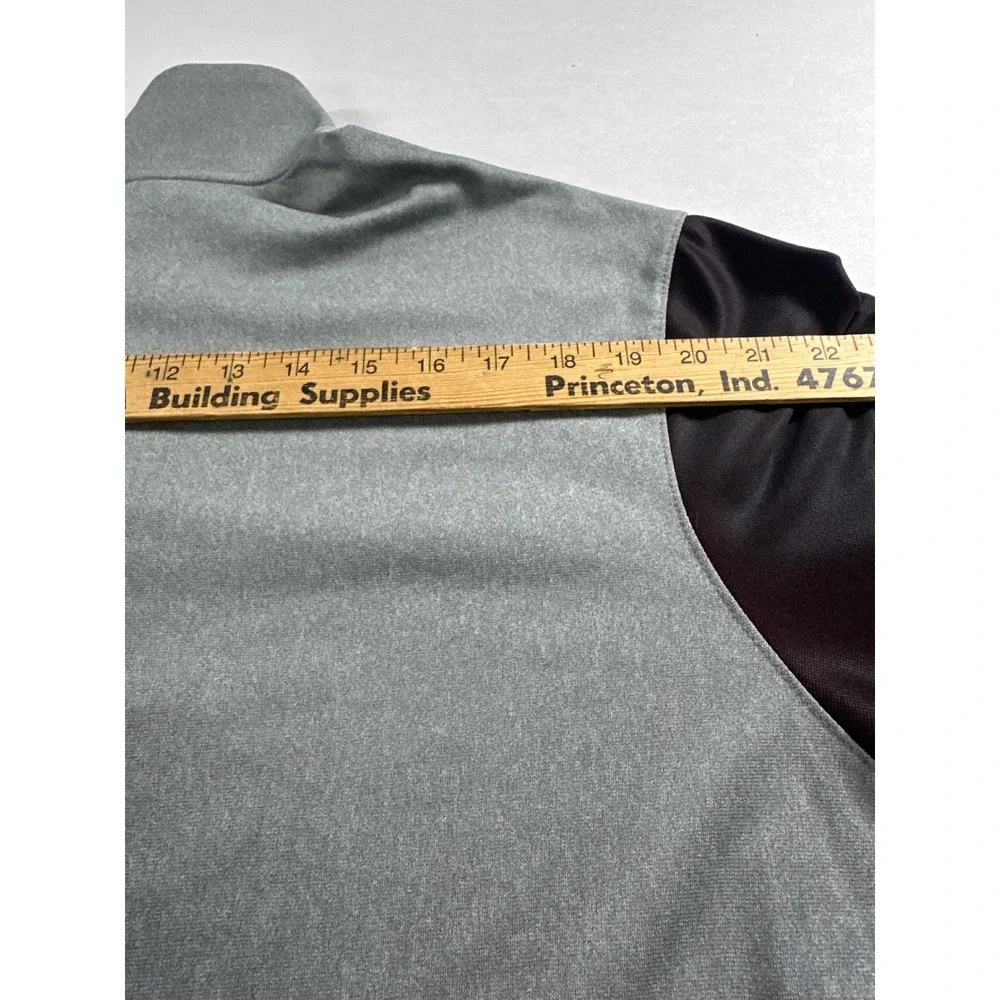 Nike Ohio State Buckeyes Mens 3XL Dri-FIT Quarter Zip Pullover Gray Black Jacket